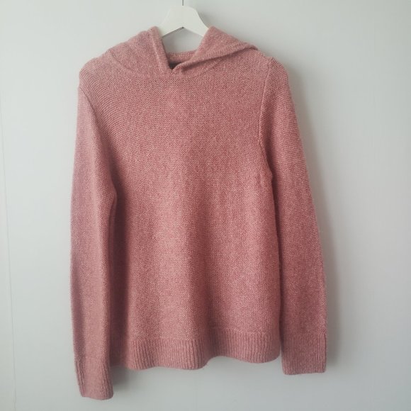 Banana Republic Sweaters - banana republic hoodie merino wool alpaca blend sweater size M
